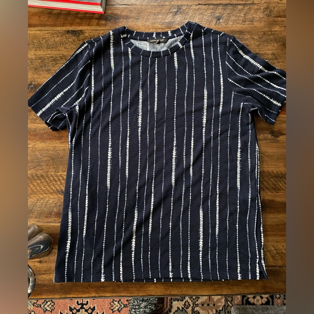 Banana Republic Short Sleeve Blue Shirt